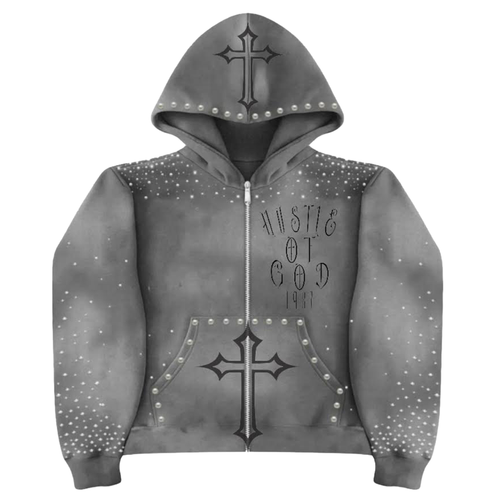 Hustle of God Zip Hoodie